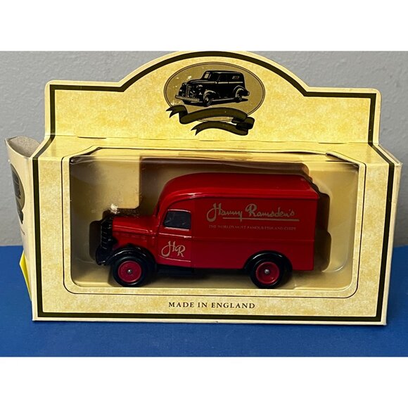 Vintage Lledo Bedford 30CWT Red & Black Van Harry Ramsden's Promo Van Truck - Picture 1 of 7